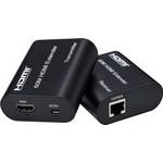 Powertech Hdmi Video Extender ���� �������� RJ45, 1080p/60Hz, �� loop, ��� 120m - (CAB-H204)