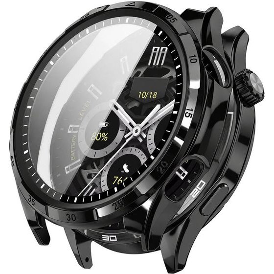 Techsuit - Defense360 Pro + Screen Protector - Honor Watch 6 - Black