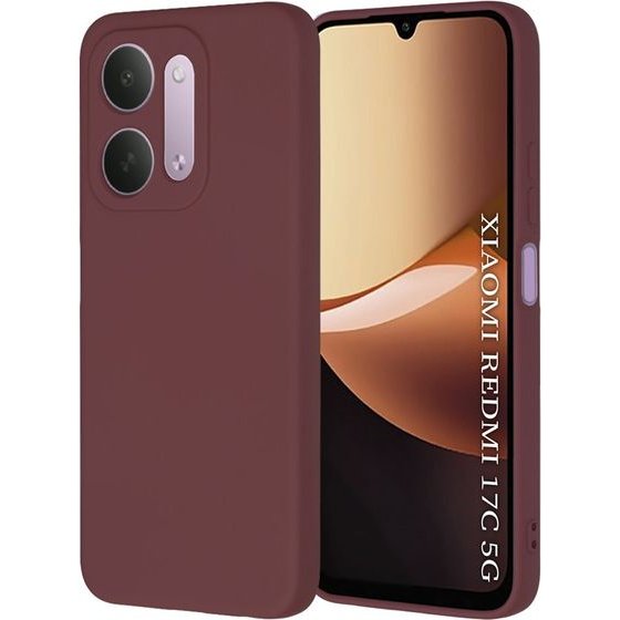 Techsuit - Softflex - Xiaomi Redmi 17C 5G - Plum Red