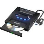 UNITEK External DVD/Cd Burner With 5 Gbps Usb Hub - (T1037A01)