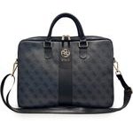 Guess Pu 4G Stripe Metal Logo Computer Bag 14 Black - (GUCB146PG4S4RK)