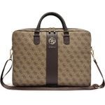 Guess Pu 4G Stripe Metal Logo Computer Bag 14 Brown - (GUCB146PG4S4RW)