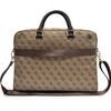 Guess Pu 4G Stripe Metal Logo Computer Bag 14 Brown - (GUCB146PG4S4RW)
