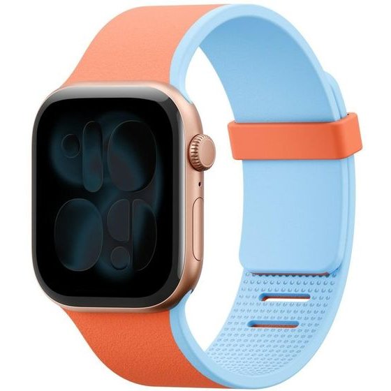 UNIQ Strap Revix Iv Reversible Magnetic For Apple Watch 40/41/42 Mm orange-Blue - (UNIQ-42MM-REV4TERTNBLUS)
