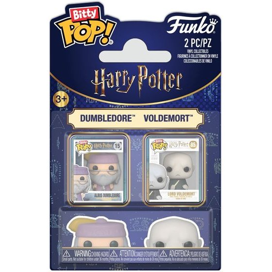 Funko Bitty Pop! 2-Pack: Harry Potter - Dumbledore & Voldemort Vinyl Figures
