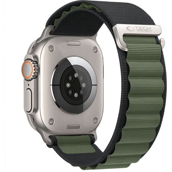 Tech-Protect Nylon Pro Apple Watch 8 / 9 / 10 / 11 / 12 / Se / Ultra (44 / 45 / 46 / 49 MM) Black / GREEN