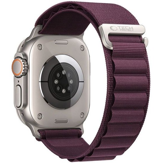 Tech-Protect Nylon Pro Apple Watch 8 / 9 / 10 / 11 / 12 / Se / Ultra (44 / 45 / 46 / 49 MM) Deep BURGUNDY