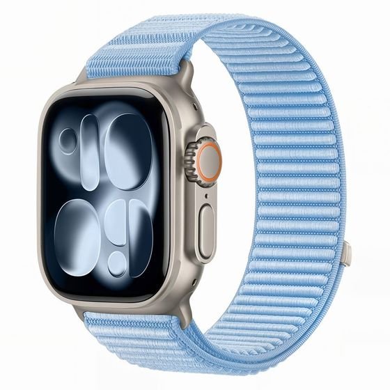 Tech-Protect Nylonloop Apple Watch 8 / 9 / 10 / 11 / 12 / Se (40 / 41 / 42 MM) Baby BLUE
