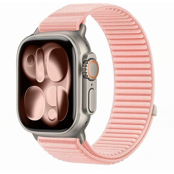 Tech-Protect Nylonloop Apple Watch 8 / 9 / 10 / 11 / 12 / Se (40 / 41 / 42 MM) Blush PINK
