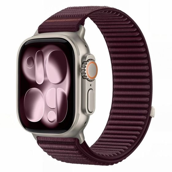 Tech-Protect Nylonloop Apple Watch 8 / 9 / 10 / 11 / 12 / Se (40 / 41 / 42 MM) Deep BURGUNDY