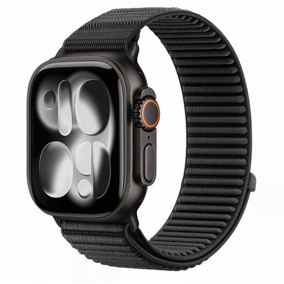 Tech-Protect Nylonloop Apple Watch 8 / 9 / 10 / 11 / 12 / Se / Ultra (44 / 45 / 46 / 49 MM) BLACK