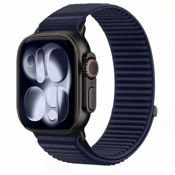 Tech-Protect Nylonloop Apple Watch 8 / 9 / 10 / 11 / 12 / Se / Ultra (44 / 45 / 46 / 49 MM) Navy BLUE
