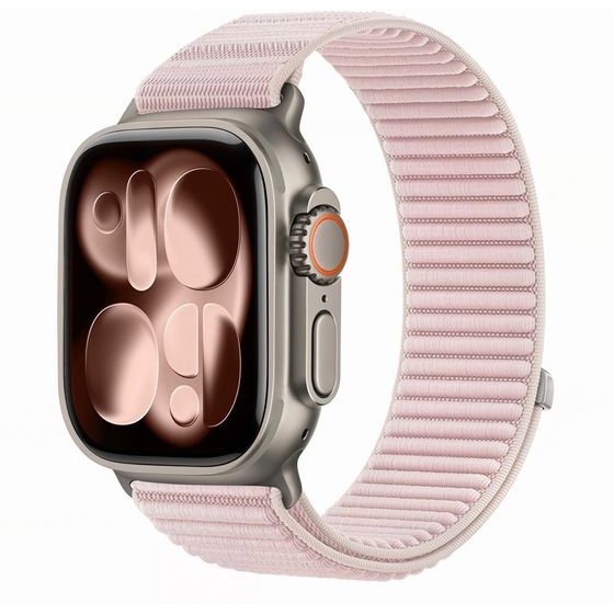 Tech-Protect Nylonloop Apple Watch 8 / 9 / 10 / 11 / 12 / Se / Ultra (44 / 45 / 46 / 49 MM) Powder PINK