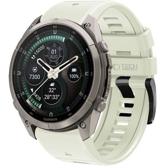 Tech-Protect Silicone Garmin Fenix 5 / 6 / 6 Pro / 7 / 8 / 8 Pro / E / 9 / 9 Pro (51 MM) Stone GREY