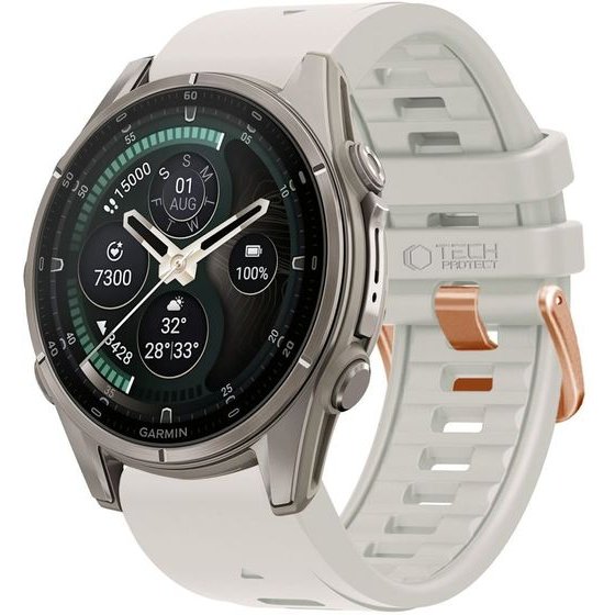 Tech-Protect Silicone Garmin Fenix 5S / 5S Plus / 6S / 6S Pro / 7S / 8 / 9 / 9 Pro (43 MM) Fog GREY