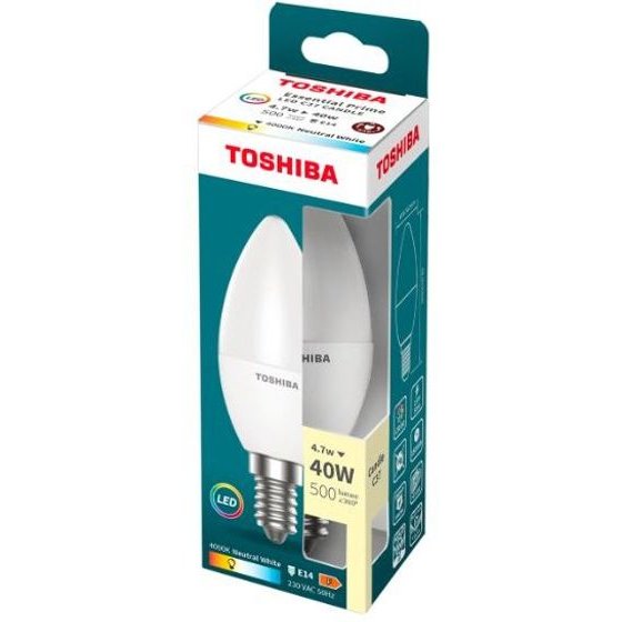 Toshiba Led Essential Prime C37 E14 4.7W 4000K - (DELS-CD444P714AE84)