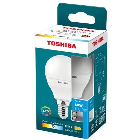Toshiba Led Essential Prime G45 E14 7W 6500K - (DELS-GFC400714AE84)