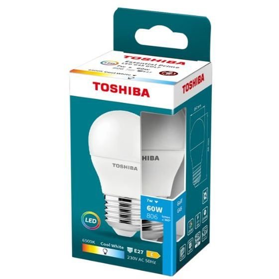 Toshiba Led Essential Prime G45 E27 7W 6500K - (DELS-GFC400727AE84)