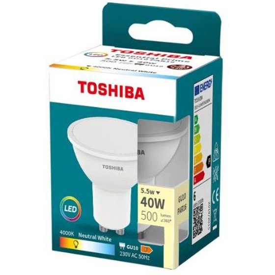 Toshiba Led Essential Prime GU10 5.5W 120D 4000K - (DELS-GU445P5A2AE84)