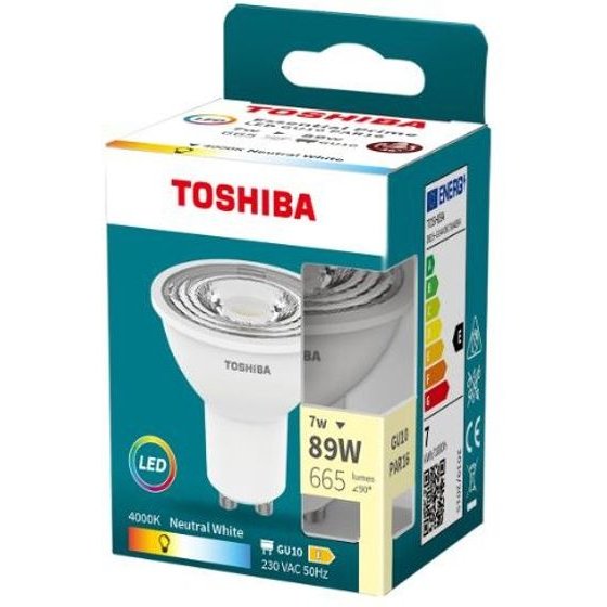 Toshiba Led Essential Prime GU10 7W 36D 4000K - (DELS-GU4400736AE84)