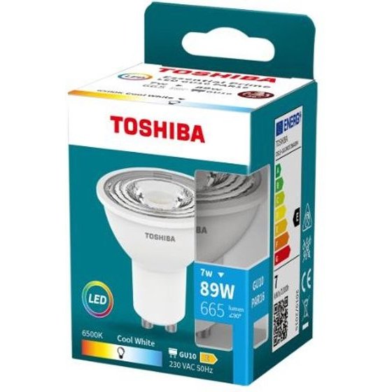 Toshiba Led Essential Prime GU10 7W 36D 6500K - (DELS-GUC400736AE84)