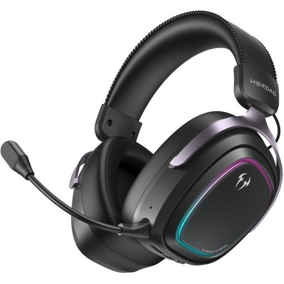 QCY Heroad GT2 Black Wired/Wireless/BT/3.5jack/USB-C Thx Gaming Headset PS4/PS5/Pc - (QCY-H5GM Black)