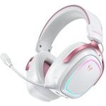 QCY Heroad GT2 Pink Wired/Wireless/BT/3.5jack/USB-C Thx Gaming Headset PS4/PS5/Pc - (QCY-H5GM Pink)