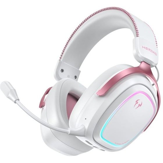 QCY Heroad GT2 Pink Wired/Wireless/BT/3.5jack/USB-C Thx Gaming Headset PS4/PS5/Pc - (QCY-H5GM Pink)