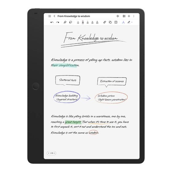 TCL 9566X Note A1 Nxtpaper 8GB / 256GB (Flip Case + PEN) Aerolite Grey - (9566X-2BLCA111-1)