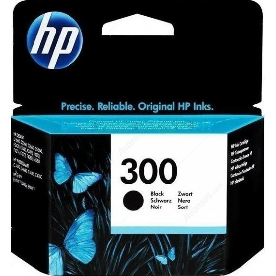 HP NO 300 BLACK WITH VIVERA INKS - (CC640EE)