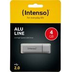 Intenso Alu Line 4GB Usb Stick 2.0 Silver (INTE3521452) - (3521452)