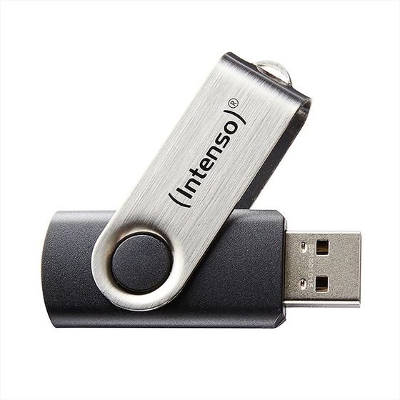 Intenso Basic Line 16GB Usb 2.0 Flash Drive Black Silver (INTE3503470) - (3503470)