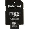Intenso Microsdhc Card 16GB Class 10 UHS-I Premium With Adapter (INTE3423470) - (3423470)