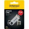 Intenso Office Line 256GB Usb Stick 3.2 Silver-Black (INTE3543492) - (3543492)