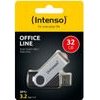 Intenso Office Line 32GB Usb Stick 3.2 Silver-Black (INTE3543480) - (3543480)