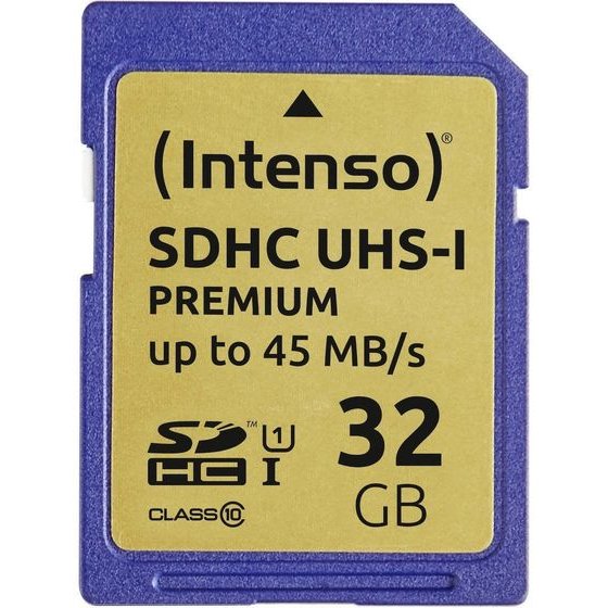 Intenso Sdhc Card 32GB Class 10 UHS-I Premium (INTE3421480) - (3421480)