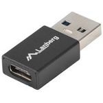 Lanberg Cable Gender Changer Usb 3.0 Type A Usb 3.0 Type C Black - (AD-UC-UA-01)