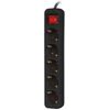 Lanberg Power Extension 1.5 m 5 Ac outlet(s) Indoor Black - (PS1-05F-0150-BK)