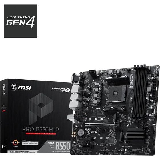 MSI Motherboard - (Pro B550M-P WIFI6E)