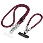 Tech-Protect C10S Rope Crossbody & Wrist BURGUNDY/TITANIUM