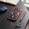 Case For Iphone 18 Pro / 17 Pro Electro Mag Cover Compatible With Magsafe Orange OEM