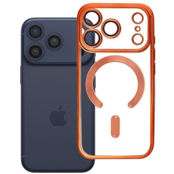 Case For Iphone 18 Pro / 17 Pro Electro Mag Cover Compatible With Magsafe Orange OEM
