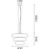 Aca �������� ��������� ����� �������� Led 12W 3000K IP20 D45XH120CM - (HM25126CL)
