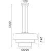 Aca �������� ��������� ���������� �������� Led 12W 3000K IP20 D42XH120CM - (HM25127CL)