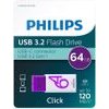 Philips Usb 3.2 Flash Drive 64GB Click Series USB-C - (FM64FD175B/00)