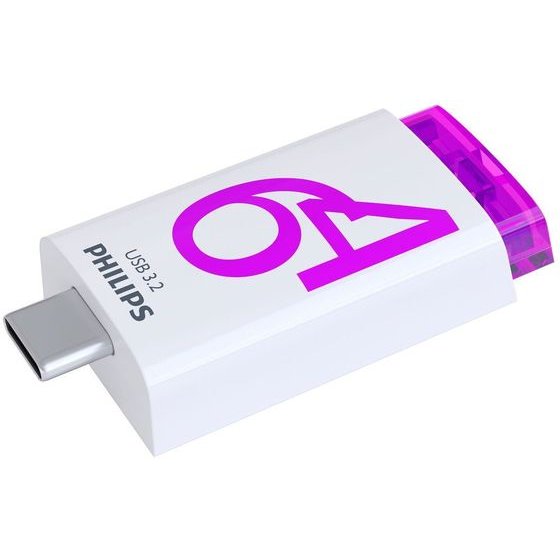 Philips Usb 3.2 Flash Drive 64GB Click Series USB-C - (FM64FD175B/00)