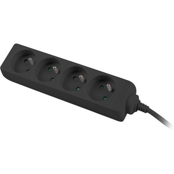 Lanberg Power Extension 1.5 m 4 Ac outlet(s) Indoor Black - (PS0-04E-0150-BK)