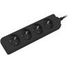 Lanberg Power Extension 1.5 m 4 Ac outlet(s) Indoor Black - (PS0-04E-0150-BK)