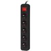 Lanberg Power Extension 1.5 m 5 Ac outlet(s) Indoor Black - (PS1-05E-0150-BK)