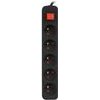 Lanberg Power Extension 1.5 m 5 Ac outlet(s) Indoor Black - (PS1-05E-0150-BK)